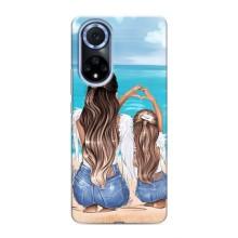 Чехол с печатью для Huawei Nova 9 SE - (Мама с ребенком) (AlphaPrint) (Мама с доченькой)
