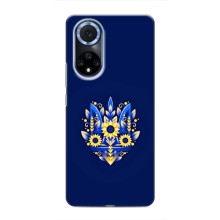 Чохли для Huawei Nova 9 SE Укр. Символіка (AlphaPrint) (Квітковий Герб)