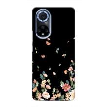 Чехол для Хуавей Нова 9 СЕ - с принтом (Дизайнерские) (AlphaPrint) (Маленькие цветы)