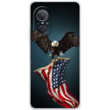 Чехол Флаг USA для Huawei Nova 9 SE – Орел и флаг
