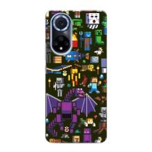 Чехол Майнкрафт на Huawei Nova 9 SE (AlphaPrint) Minecraft (Коллаж Майнкрафт)
