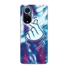 Чехол с принтом для Huawei Nova 9 SE (AlphaPrint - Знак сердечка)