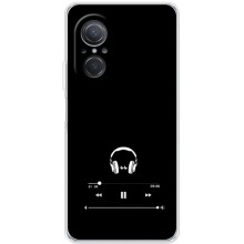 Чехол с картинками на черном фоне для Huawei Nova 9 SE – Плеер