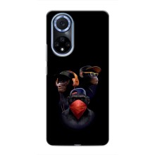 Чохол з Мавпами Huawei Nova 9 SE - (AlphaPrint) (Три мавпи)