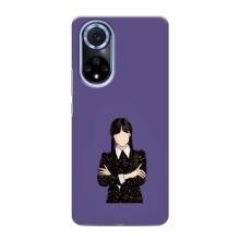 Чохли Венсдей на Huawei Nova 9 SE Уенсдей (AlphaPrint) (Венздей у чорному)