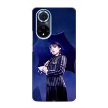 Чохли Венсдей на Huawei Nova 9 SE Уенсдей (AlphaPrint) (Венздей з парасолькою)