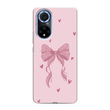 Чохол банти для Huawei Nova 9 SE – Бант на рожевому