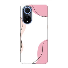 Чехол цветочный дизайн для Huawei Nova 9 SE – Розовый фон