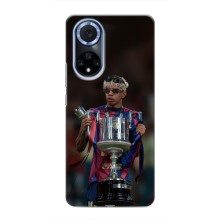 Чехол с футболистом Ламин Ямаль Huawei Nova 9 SE (Ямал с кубком)