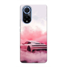 Чохол з авто Порше для Huawei Nova 9 SE – Рожевий Порше
