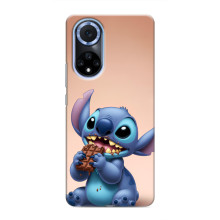 Чехол с рисунком Стич для Huawei Nova 9 SE – Стич с шоколадом