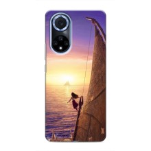 Чехол с мультфильмом Моана Huawei Nova 9 SE (Моана в море)