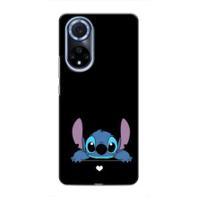Чехол с принтом Стич на Huawei Nova 9 SE – Стич на черном