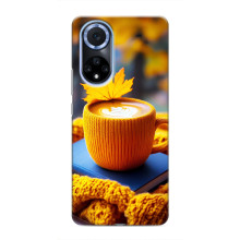 Чохол з унікальним дизайном 'Осінь з кавою' для Huawei Nova 9 SE – Кава з жовтим