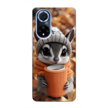 Печатный чехол «Зверята с кофе» для Huawei Nova 9 SE