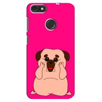 Чехол (ТПУ) Милые собачки для Huawei Nova Lite 2017, Y6 Pro 2017, SLA-L22, P9 Lite mini (Веселый Мопсик)