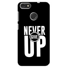 Силіконовый Чохол на Huawei Nova Lite 2017, Y6 Pro 2017, SLA-L22, P9 Lite mini з картинкою НАЙК (Never Give UP)