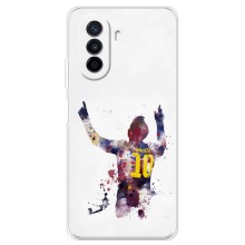 Чехлы Месси для Huawei Nova Y70 (AlphaPrint) (Messi Barca)