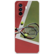 Чехлы с принтом Спортивная тематика для Huawei Nova Y70 – Ракетки теннис