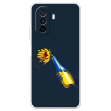 Чехол для Патриота Украины Huawei Nova Y70 - (AlphaPrint) (Коктейль молотова)