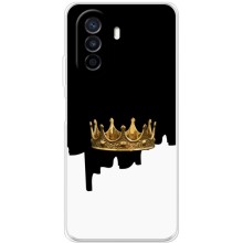 Чехол (Корона на чёрном фоне) для Хуавей Нова У70 – Золотая корона