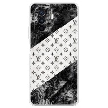 Чехол Стиль Louis Vuitton на Huawei Nova Y70 – LV на белом