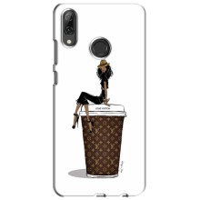 Чехлы Луи Витон для Huawei P Smart 2019 (AlphaPrint - LOUIS VUITTON) (кофе LOUIS VUITTON)