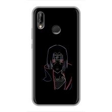 Чохли на тему: Ітачи Учіха для Huawei P Smart 2019 (AlphaPrint) – силует Ітачі