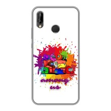 Чехол Амонг Ас для Huawei P Smart 2019 (AlphaPrint) – Яркий АмонгАс