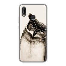 Чехол с птицами на Huawei P Smart 2019 (VPrint) – Сова