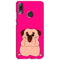 Чехол (ТПУ) Милые собачки для Huawei P Smart 2019 – Веселый Мопсик