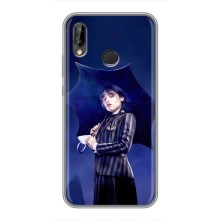 Чохли Венсдей на Huawei P Smart 2019 Уенсдей (AlphaPrint) – Венздей з парасолькою