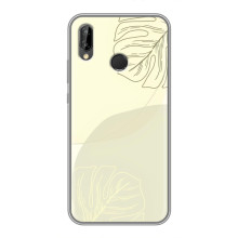 Чохол квітковий дизайн для Huawei P Smart 2019 – Зелений фон