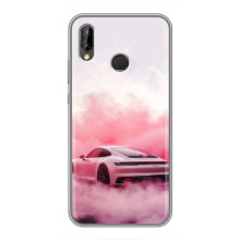 Чохол з авто Порше для Huawei P Smart 2019 – Рожевий Порше