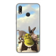 Чохол з мультфільмом Шрек на Huawei P Smart 2019 – Шрек і осел