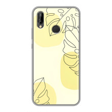 Силконовий чохол з принтом в квітах на Huawei P Smart 2019