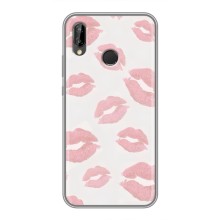 Чохол з розовим принтом для Huawei P Smart 2019 (Рожеві губи)