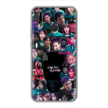 Чохол Гра в кальмара для Huawei P Smart 2019 – Колаж гра кальмара