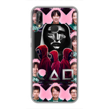 Чохол Гра в кальмара для Huawei P Smart 2019 – Персонажі гри кальмара