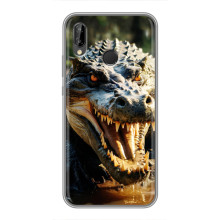 Чехол с картинкой «Хищники» для Huawei P Smart 2019 – Крокодил