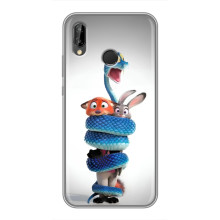 Силіконовий чохол з принтом Зоотрополіс для Huawei P Smart 2019 – Змія Зоо