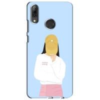 Силіконовый Чохол на Huawei P Smart 2019 з картинкой Модных девушек (Жовта кепка)