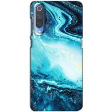 Мраморный чехол на Huawei P Smart 2020 (VPrint) (Голубой мрамор)