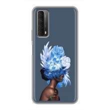 Чехлы (ART) Цветы на Huawei P Smart 2021 (VPrint) (Квіти на голові)