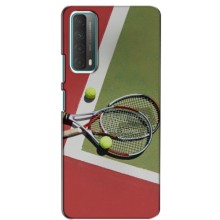 Чехлы с принтом Спортивная тематика для Huawei P Smart 2021 (Ракетки теннис)