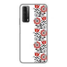 Чехол для Патриота Украины Huawei P Smart 2021 - (AlphaPrint) (Яркая вишиванка)