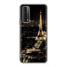 Чехол Эйфелева Башня для Huawei P Smart 2021 - (AlphaPrint) (Ночной Париж)