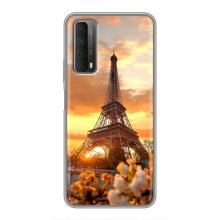 Чехол Эйфелева Башня для Huawei P Smart 2021 - (AlphaPrint) (Солнечная башня)