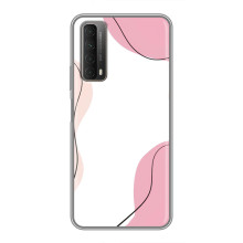 Чехол цветочный дизайн для Huawei P Smart 2021 – Розовый фон