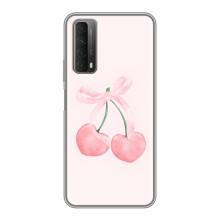 Чехол с розовым рисунком для Huawei P Smart 2021 – Розовые вишни